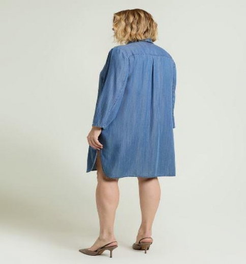 Abito Donna Chemisier In Jeans Leggero Luisa Viola 2