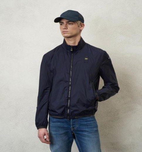 Bomber In Micro-rip Uomo Blauer 1