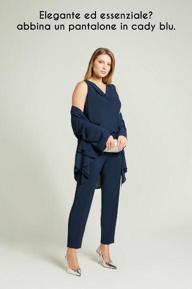 immagine 1 di Set Top Con Spolverino Elegante Di Luisa Viola Blu